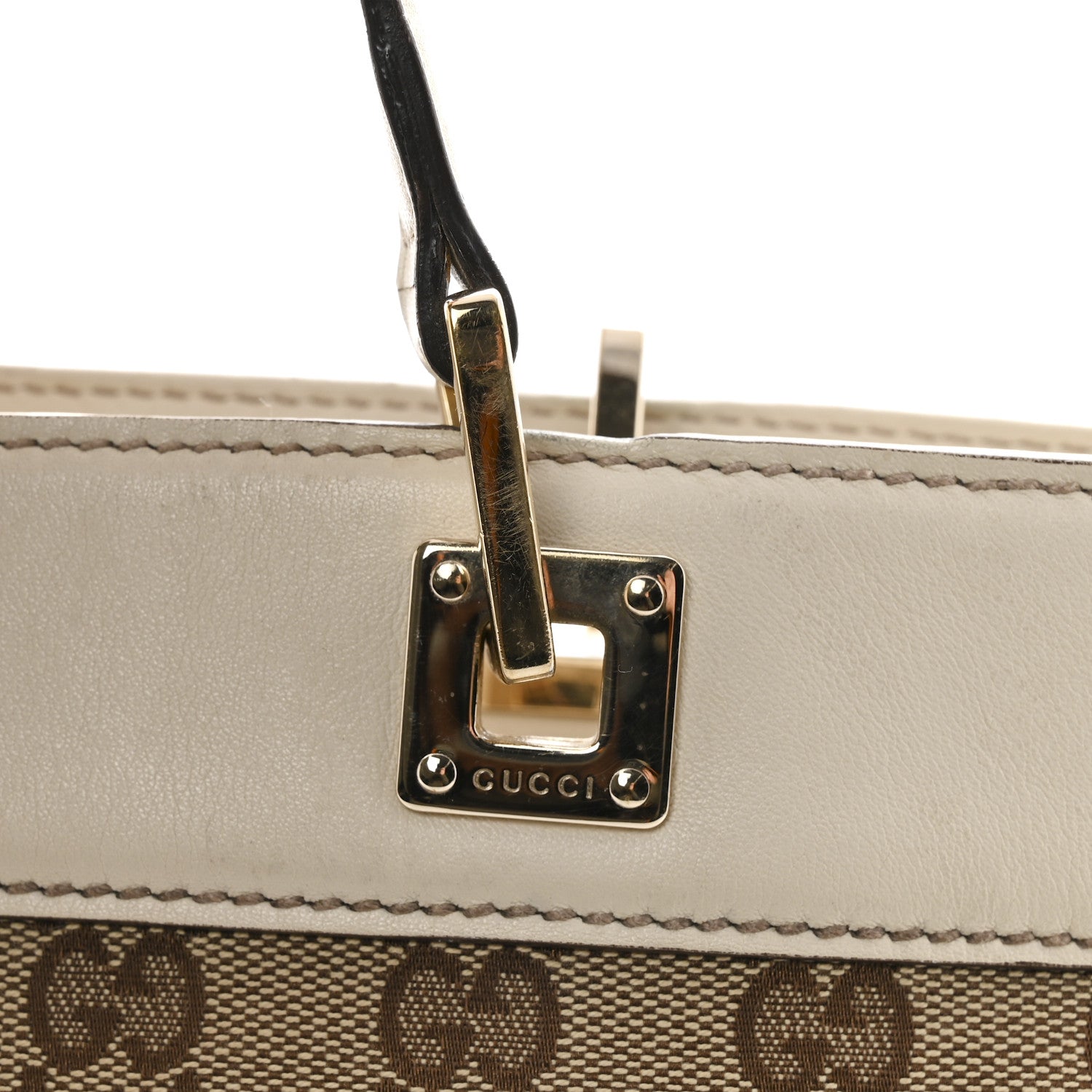 Gucci Monogram Large Punch Tote Off White 14 of 19