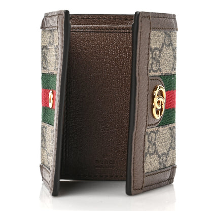 Gucci GG Supreme Monogram Web Ophidia Bi-Fold Wallet Beige New Acero 5 of 7