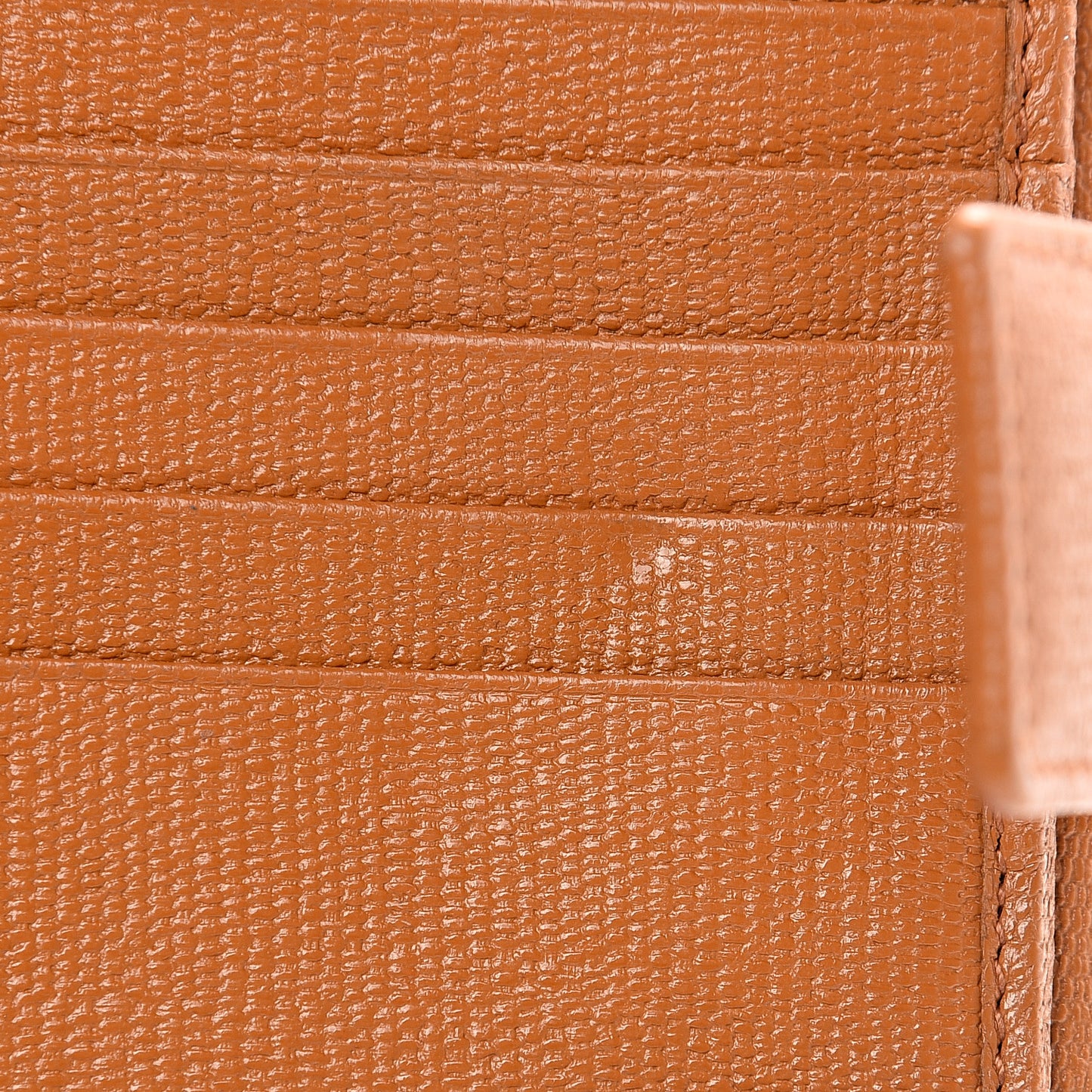 Coated Calfskin Classic Y Compact Wallet Brown