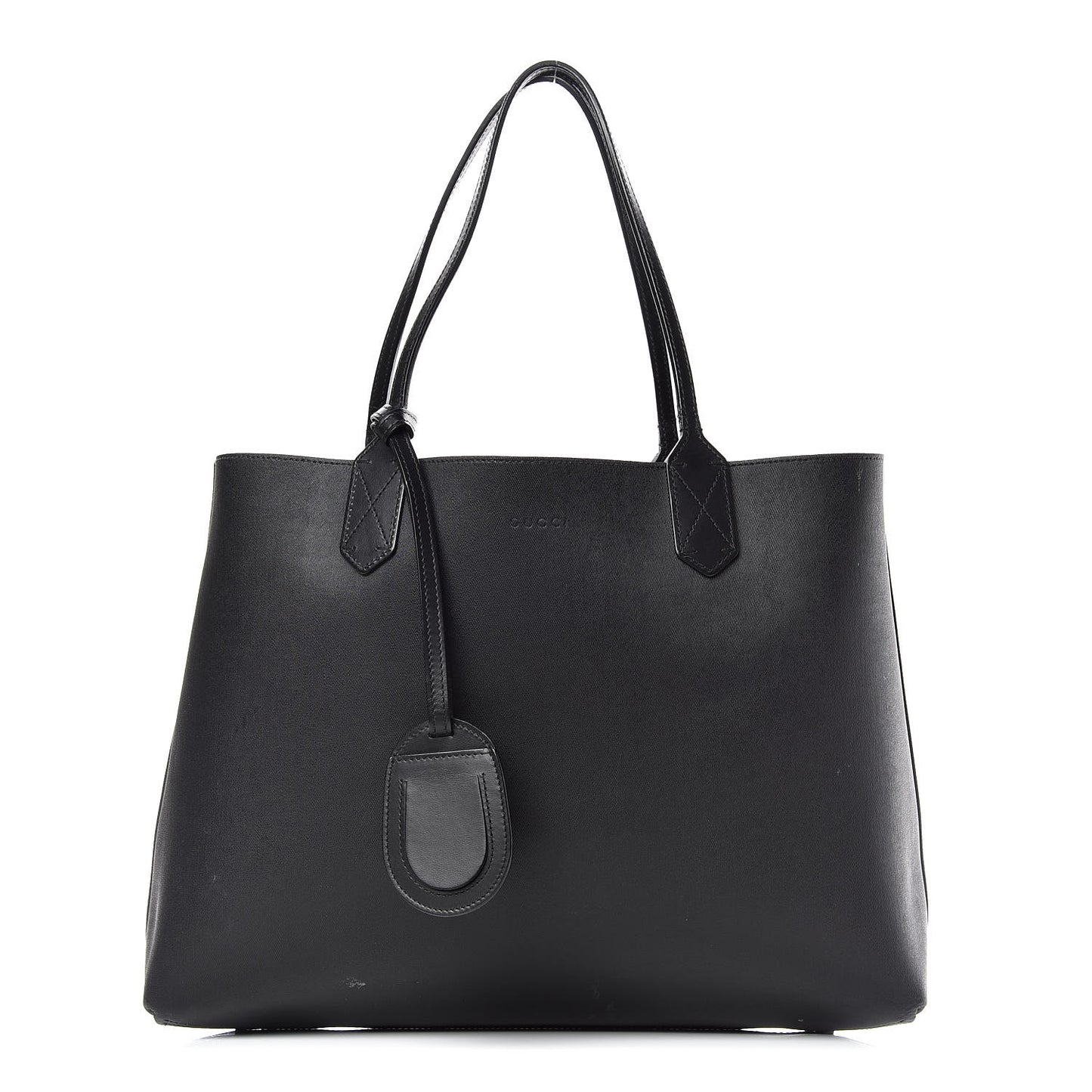 Calfskin GG Supreme Monogram Caleido Large Reversible Tote Black