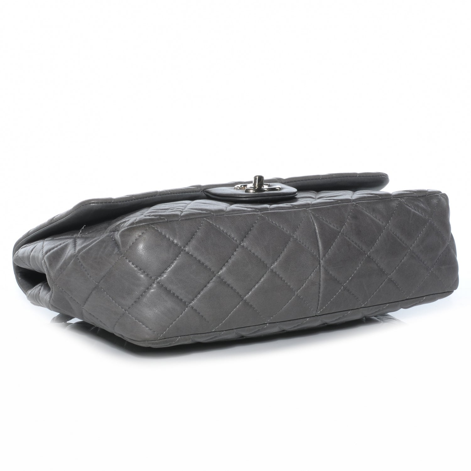 Chanel Lambskin Jumbo Single Flap Grey 4 of 10