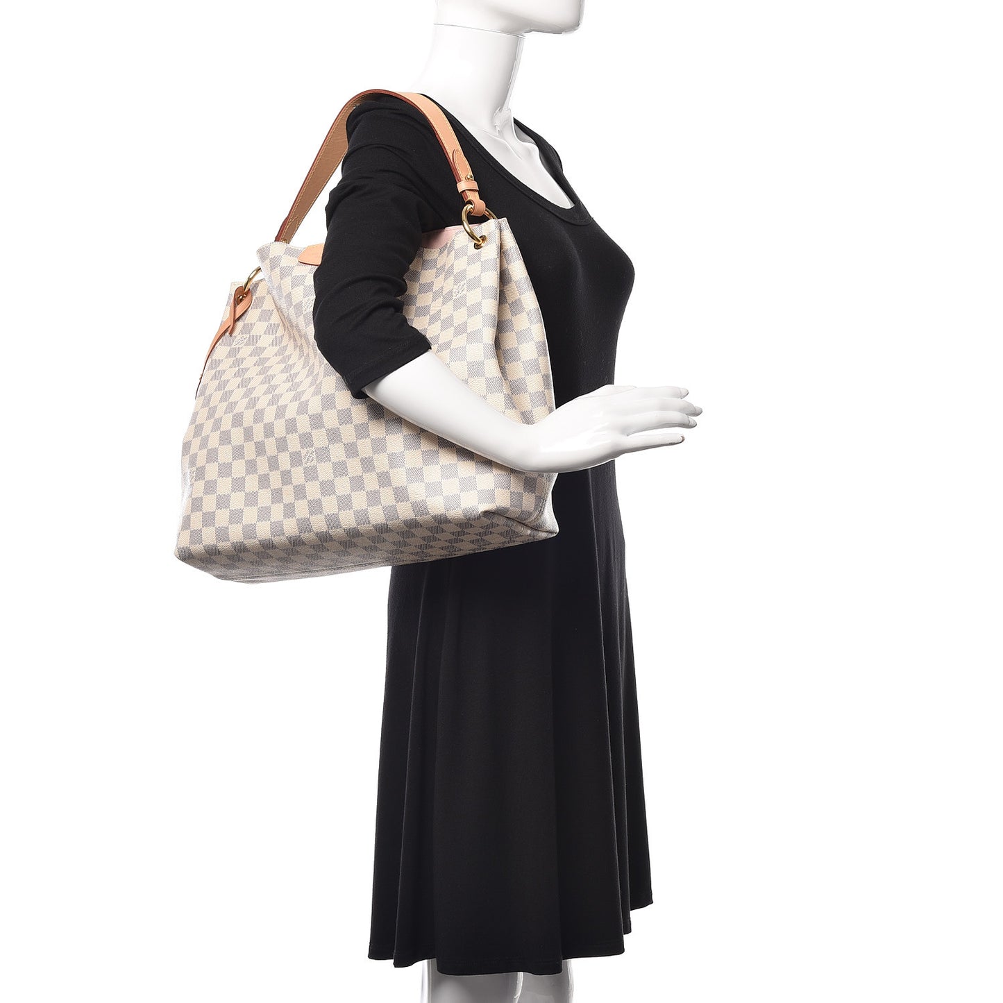 Damier Azur Graceful MM Rose Ballerine