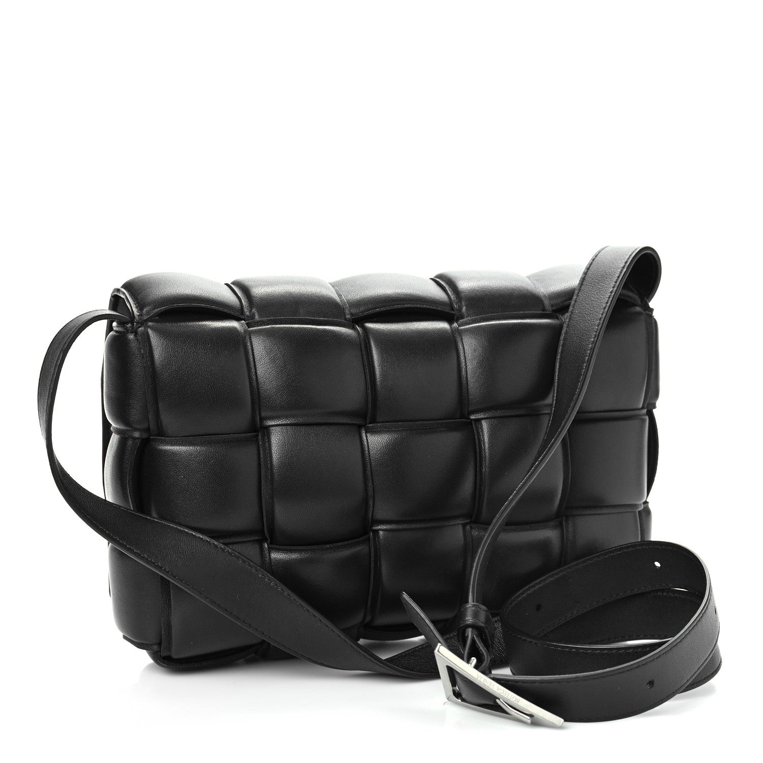 Bottega Veneta Nappa Maxi Intreccio Padded Cassette Crossbody Bag Black 3 of 8