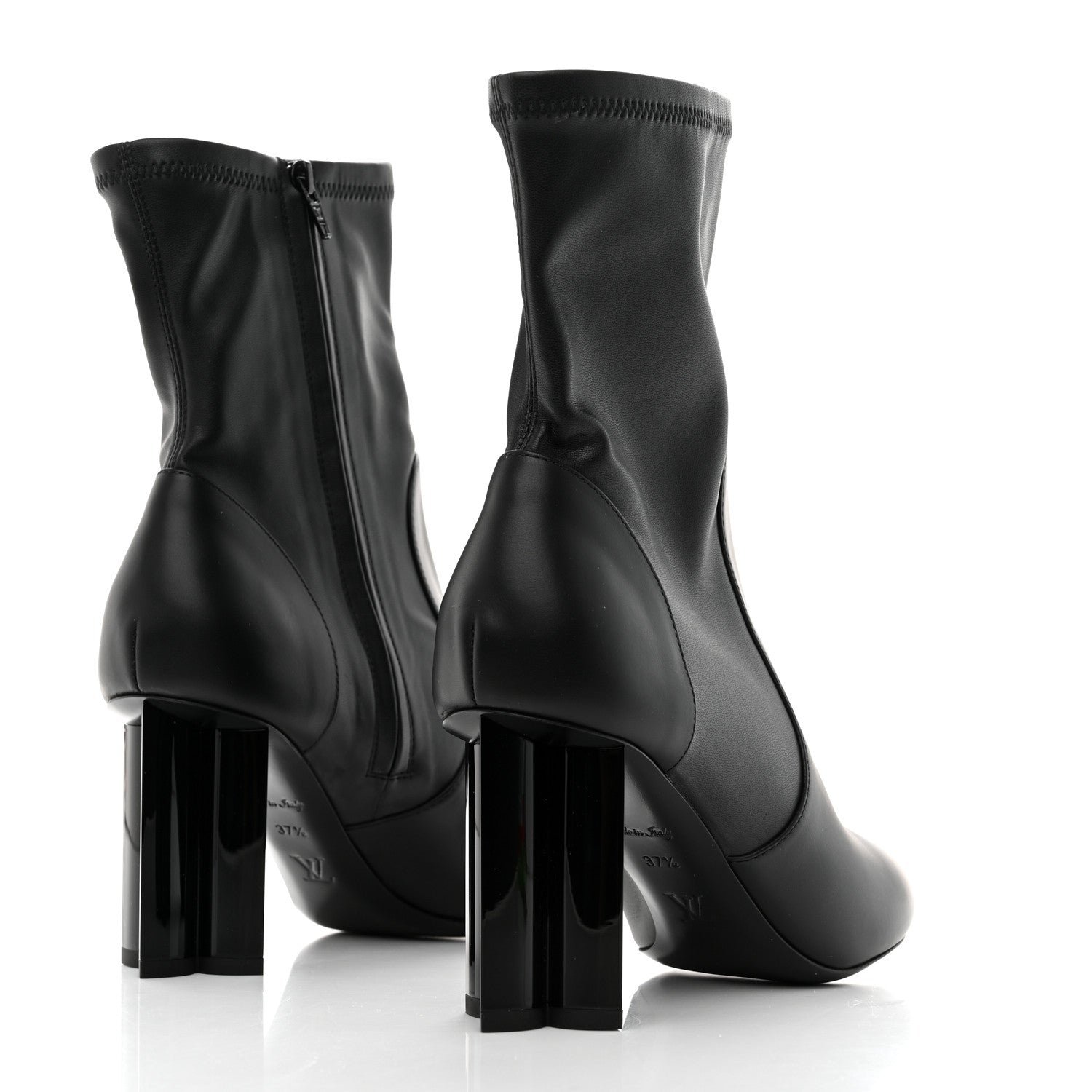 Louis Vuitton Calfskin Silhouette Ankle Boots 37.5 Black 4 of 8