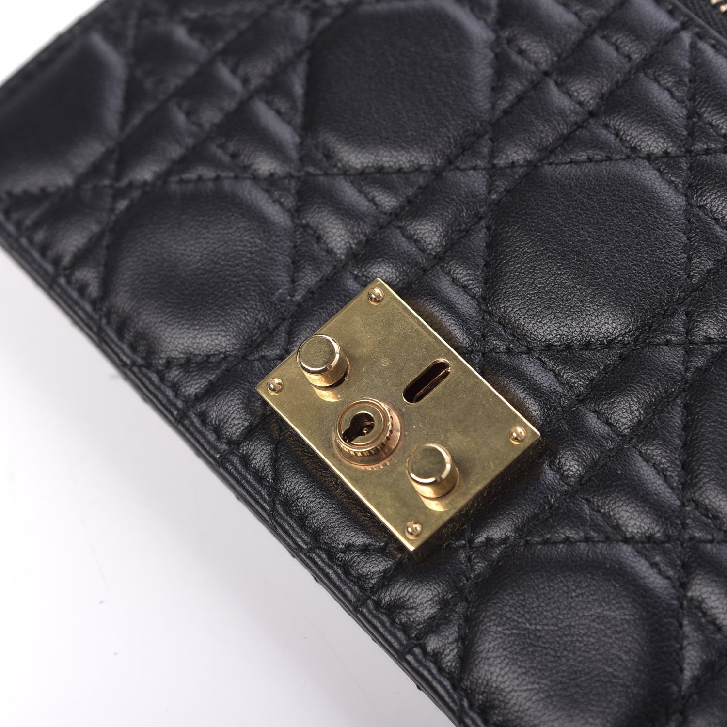 Christian Dior Lambskin Daddi Pouch Black 11 of 12