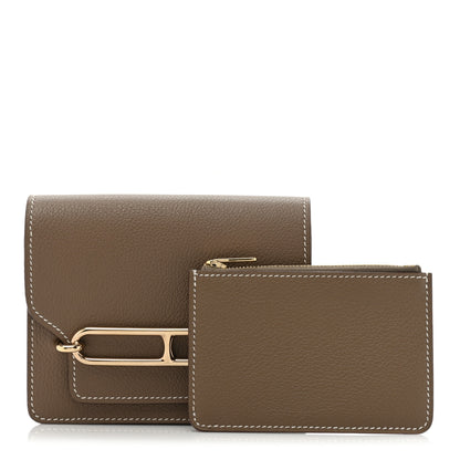 Hermes Evercolor Roulis Slim Wallet Etoupe 3 of 13