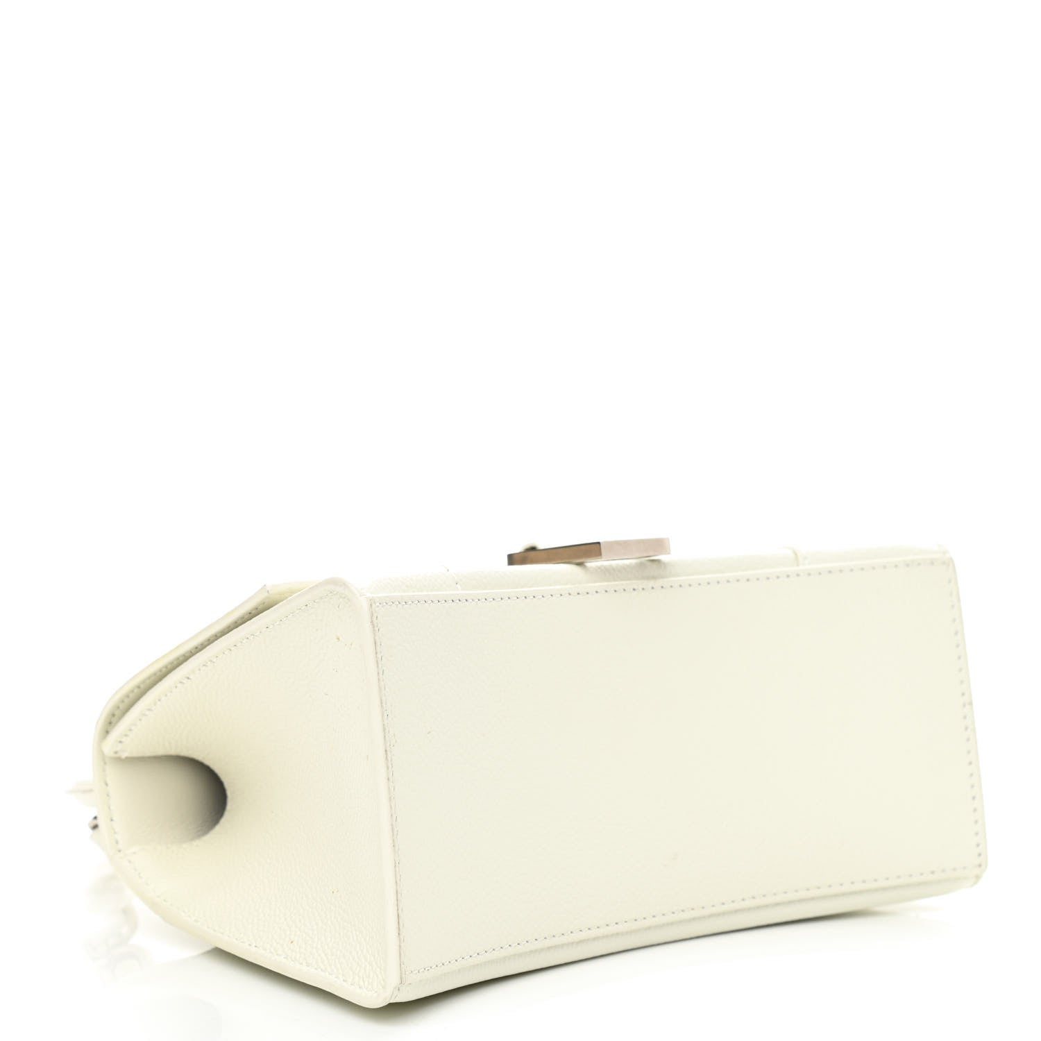 Balenciaga Grained Calfskin Small Hourglass Top Handle Bag White 4 of 11