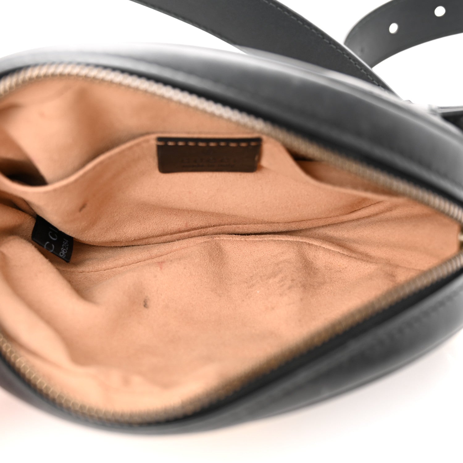 Gucci Calfskin Matelasse GG Marmont Belt Bag 85 34 Black 5 of 17