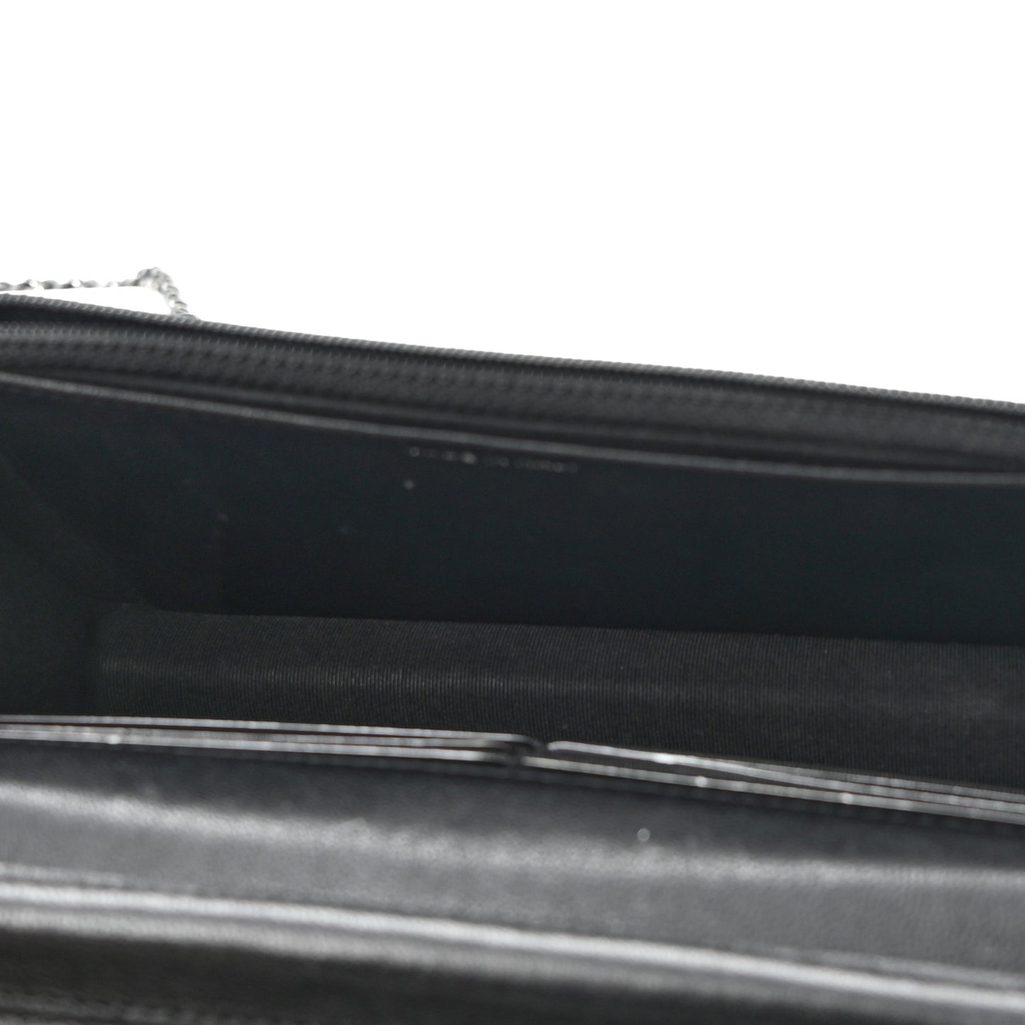 Sheepskin Chevron Reissue Wallet On Chain WOC So Black