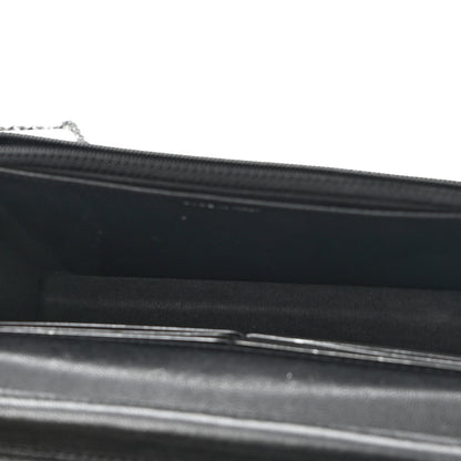 Chanel Sheepskin Chevron Reissue Wallet On Chain WOC So Black 5 of 10