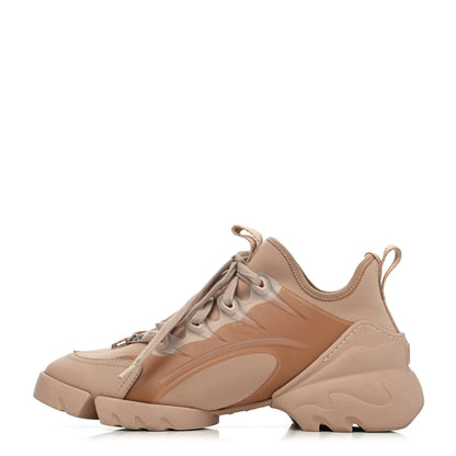 Christian Dior Neoprene Rubber Womens D-Connect Sneakers 36.5 Nude 1 of 4