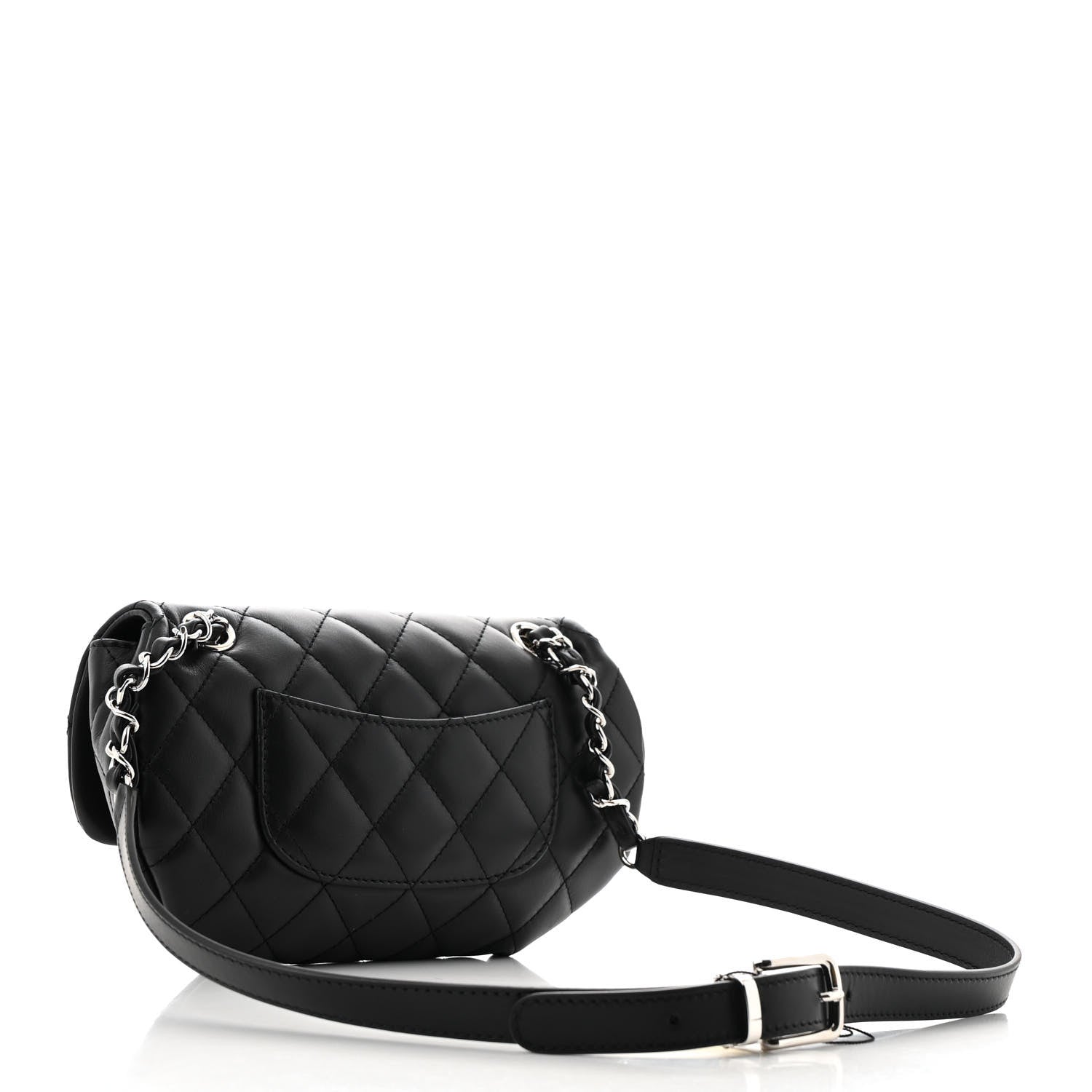 Chanel Calfskin Quilted CC Uniform Flap Belt Bag Black 3 of 10