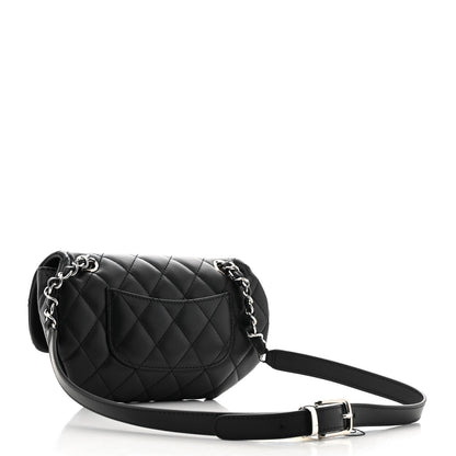 Chanel Calfskin Quilted CC Uniform Flap Belt Bag Black 3 of 10
