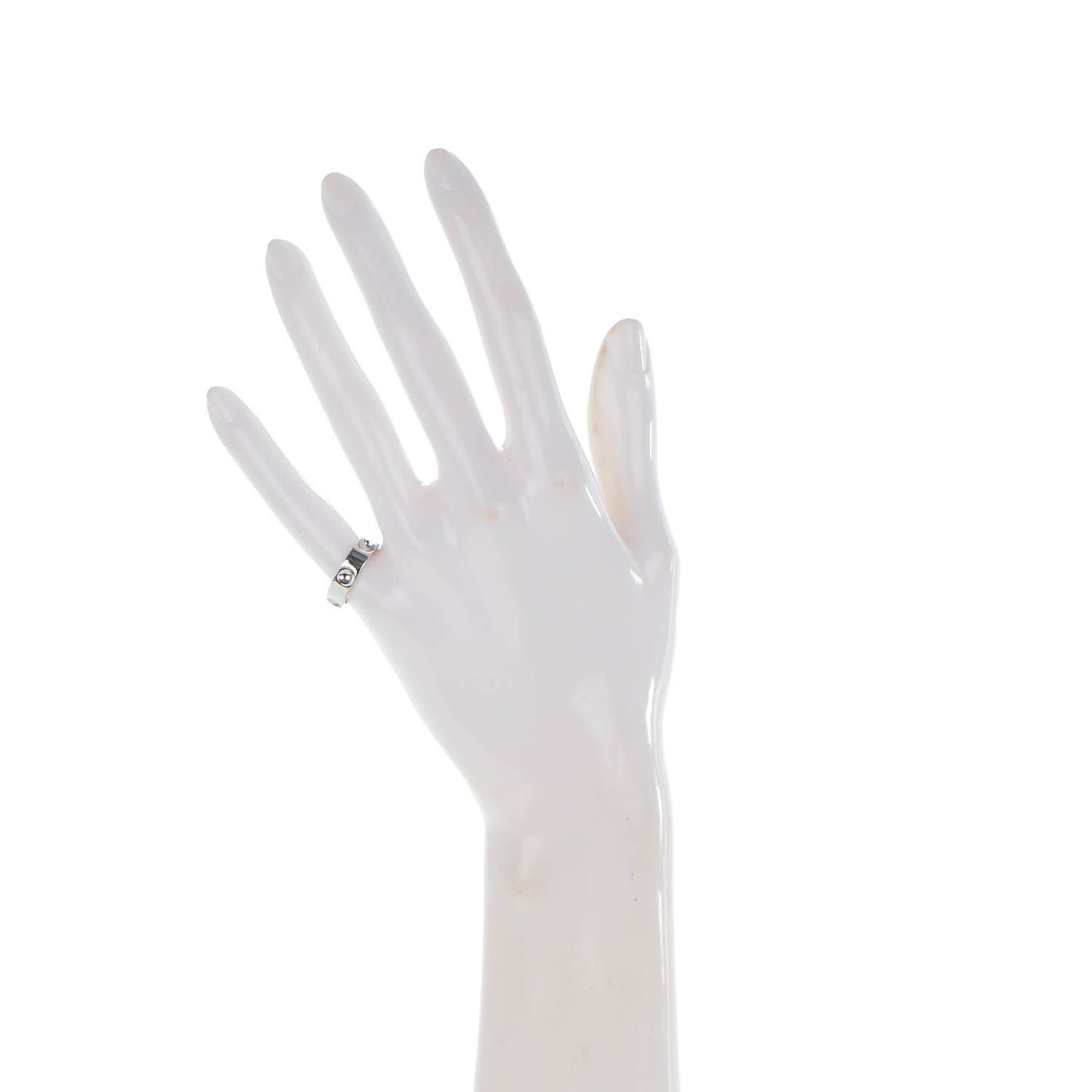 18K White Gold Empreinte Ring 48 4.5