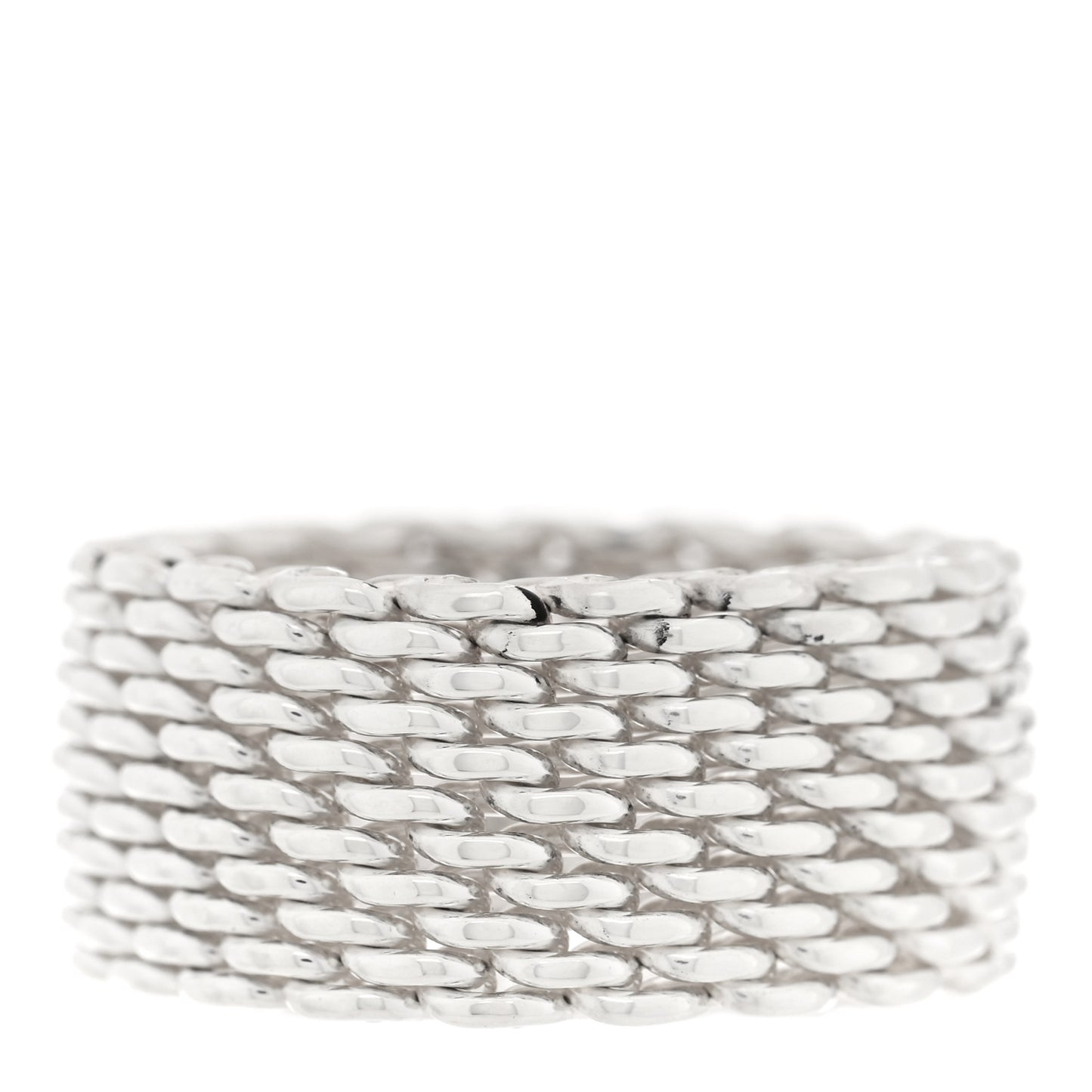 Sterling Silver Somerset Mesh Ring 53 6.5