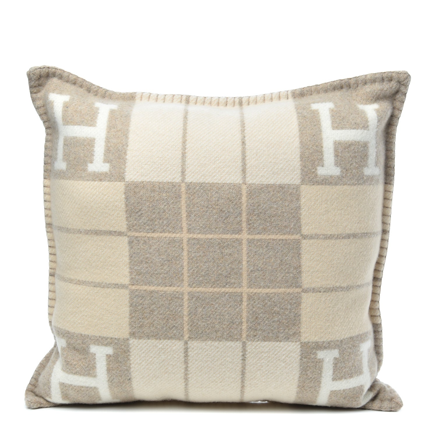 Hermes Wool Cashmere Avalon III Pillow PM Coco Camomille 1 of 3