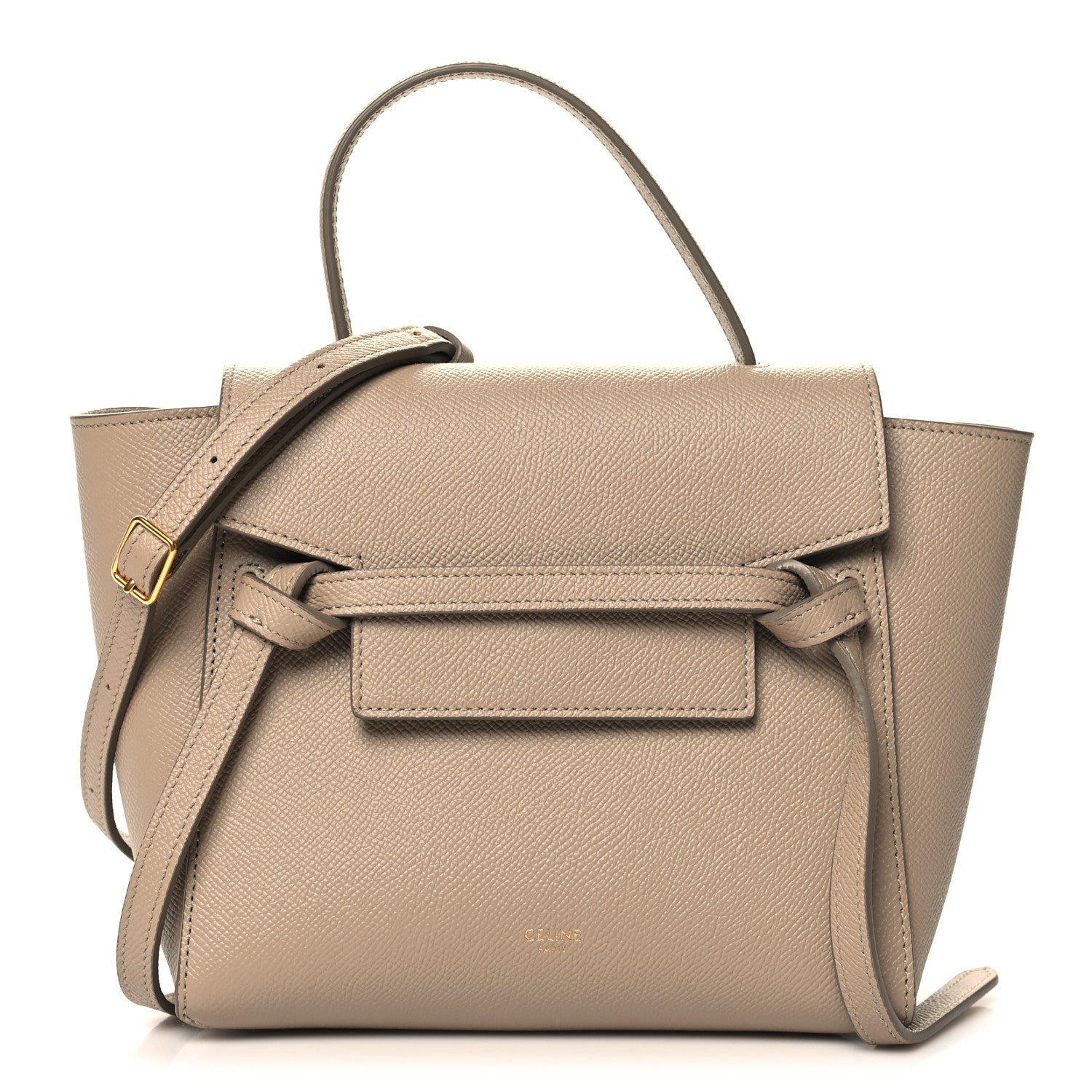 Celine Grained Calfskin Nano Belt Bag Light Taupe 1 of 9
