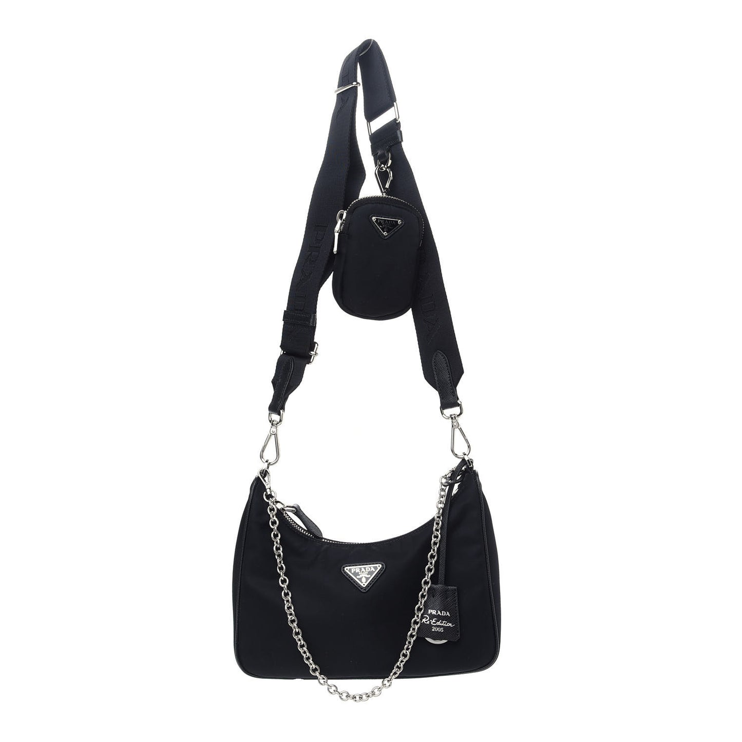 Nylon Re-Edition 2005 Shoulder Bag Black