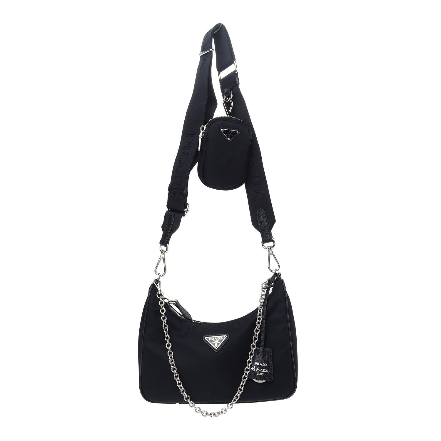 Prada Nylon Re-Edition 2005 Shoulder Bag Black 1 of 8