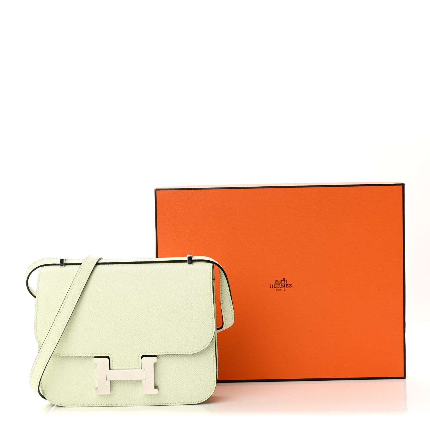Hermes Epsom Constance 18 Vert Fizz 12 of 12