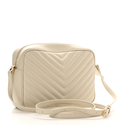 Saint Laurent Calfskin Matelasse Monogram Lou Camera Bag Crema Soft 3 of 10