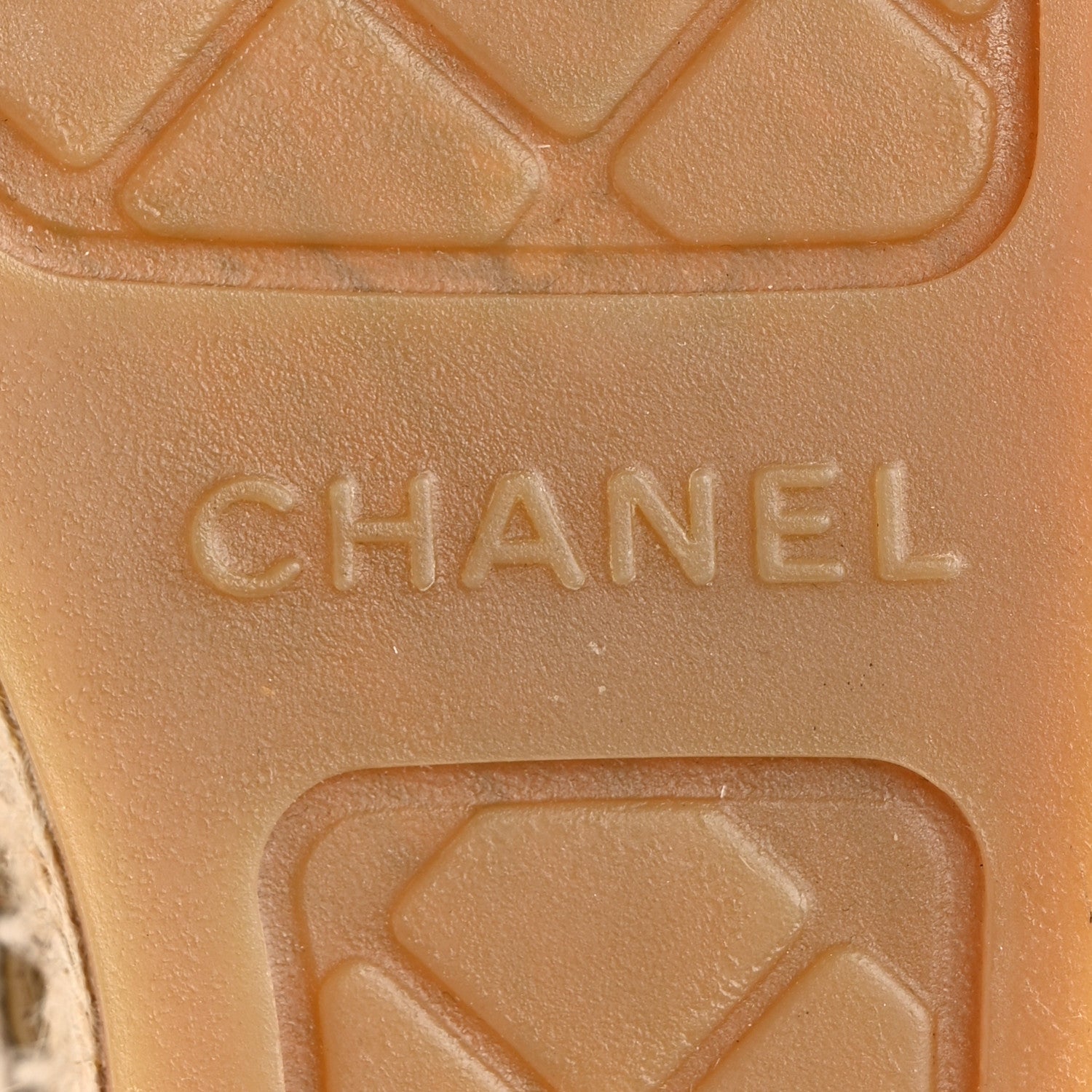 Chanel Tweed Patent CC Espadrilles 38 Beige Black Multicolor 7 of 10