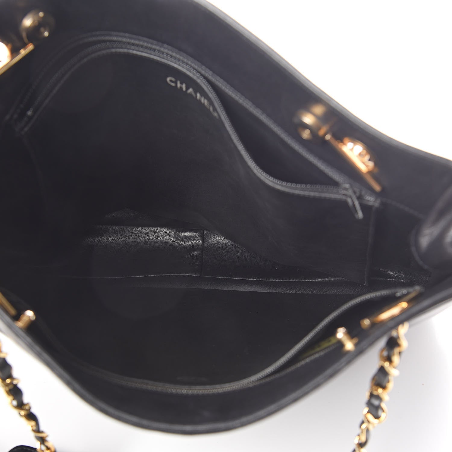 Chanel Lambskin Quilted Shoulder Bag Black 5 of 11