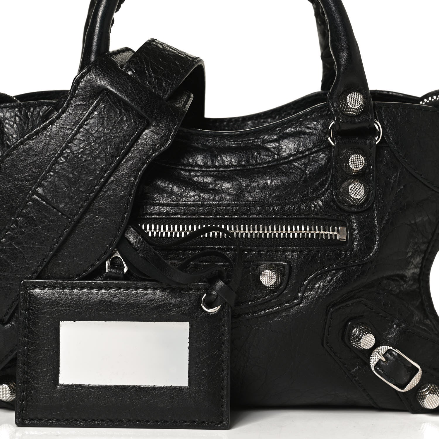 Balenciaga Agneau Giant 12 Silver Hardware Mini City Black 8 of 12