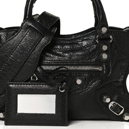 Balenciaga Agneau Giant 12 Silver Hardware Mini City Black 8 of 12