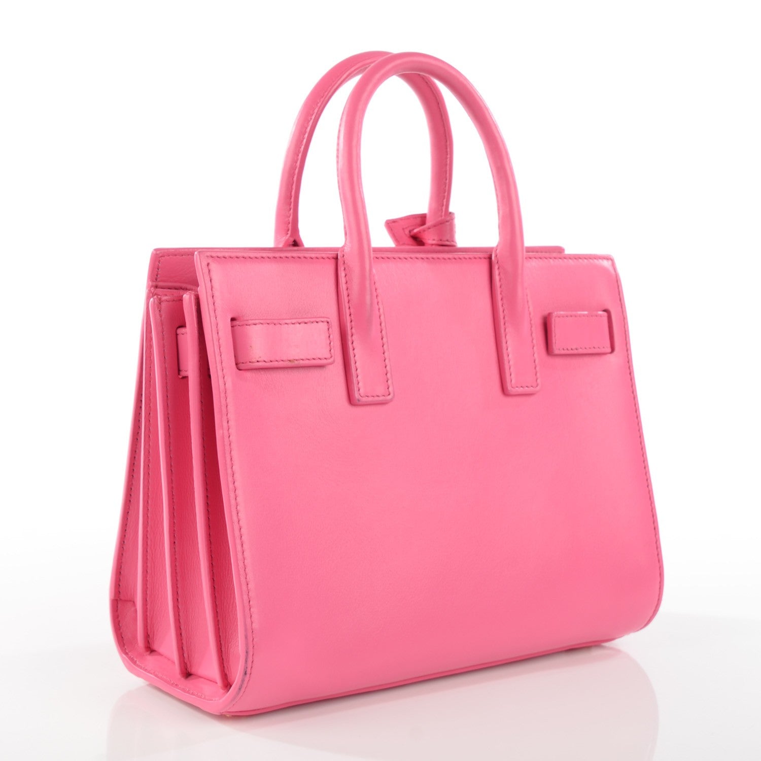 Saint Laurent Calfskin Nano Sac De Jour Lipstick Fuchsia 3 of 12