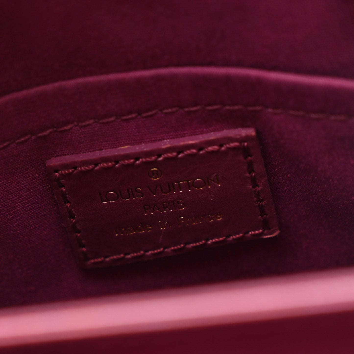 Monogram Denim Quilted Linda Fuchsia