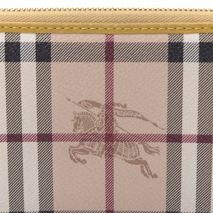 Burberry Haymarket Check Large Ziggy Zip Around Wallet Yellow 11 of 11