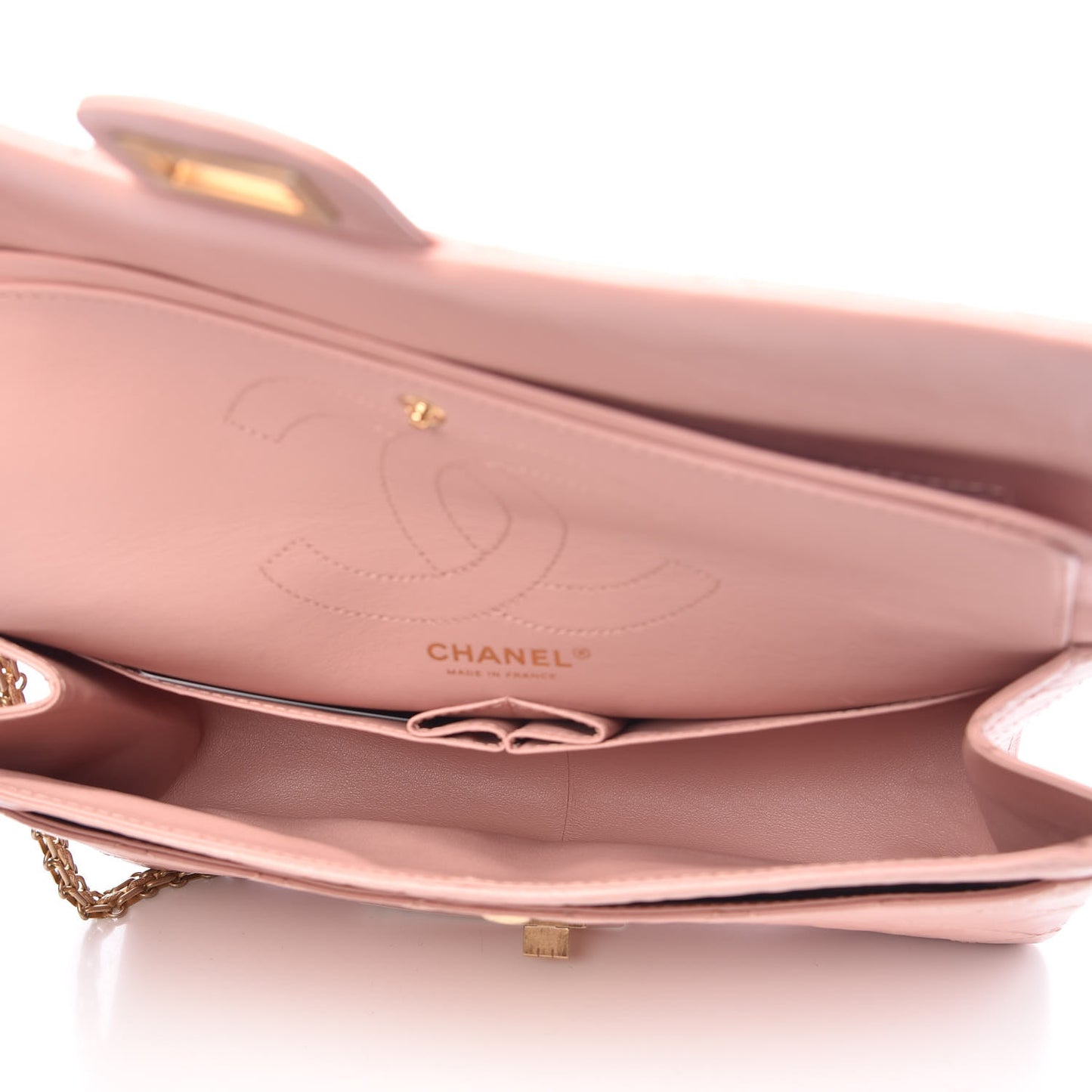 Aged Calfskin Quilted 2.55 Reissue 226 Flap Light Pink