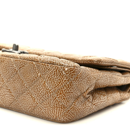 Chanel Crinkled Patent Quilted Medium Double Flap Beige 11 of 11