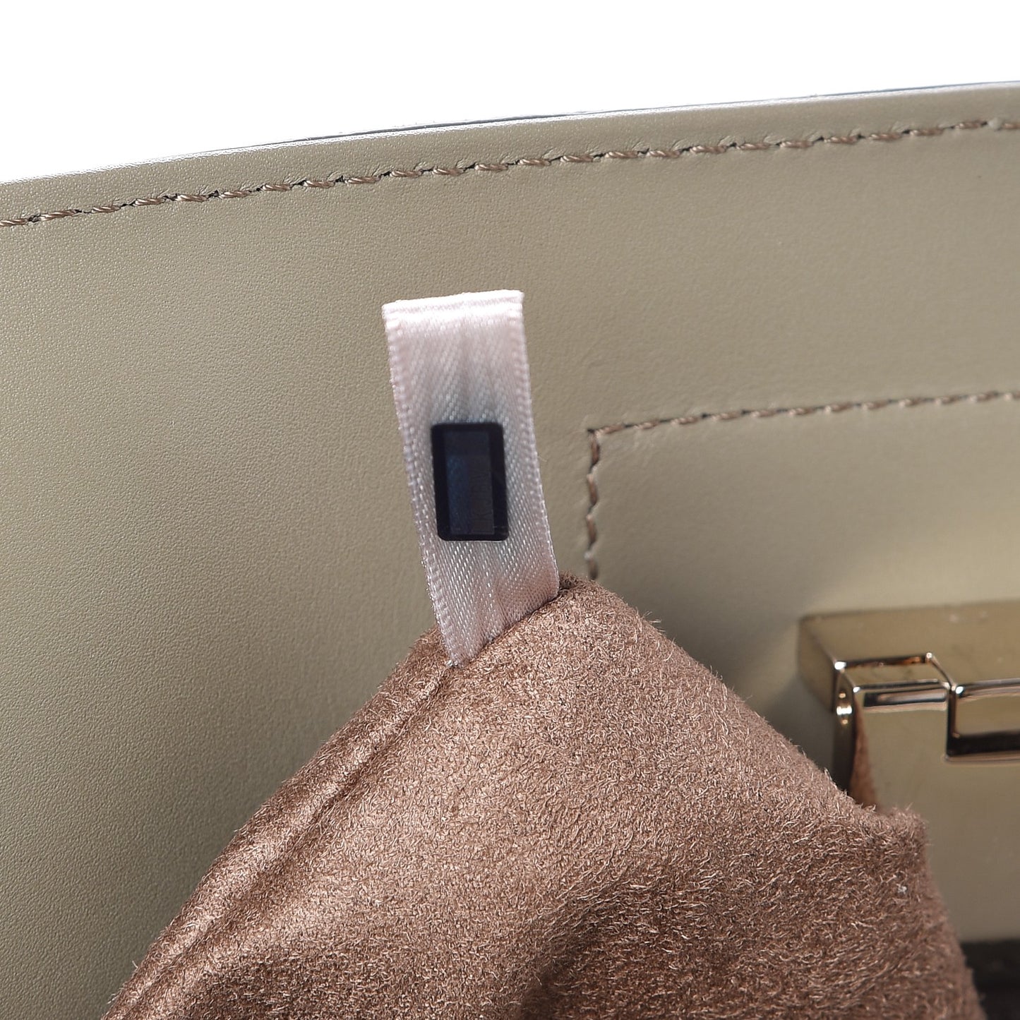 Suede Medium Riley Tote Light Khaki