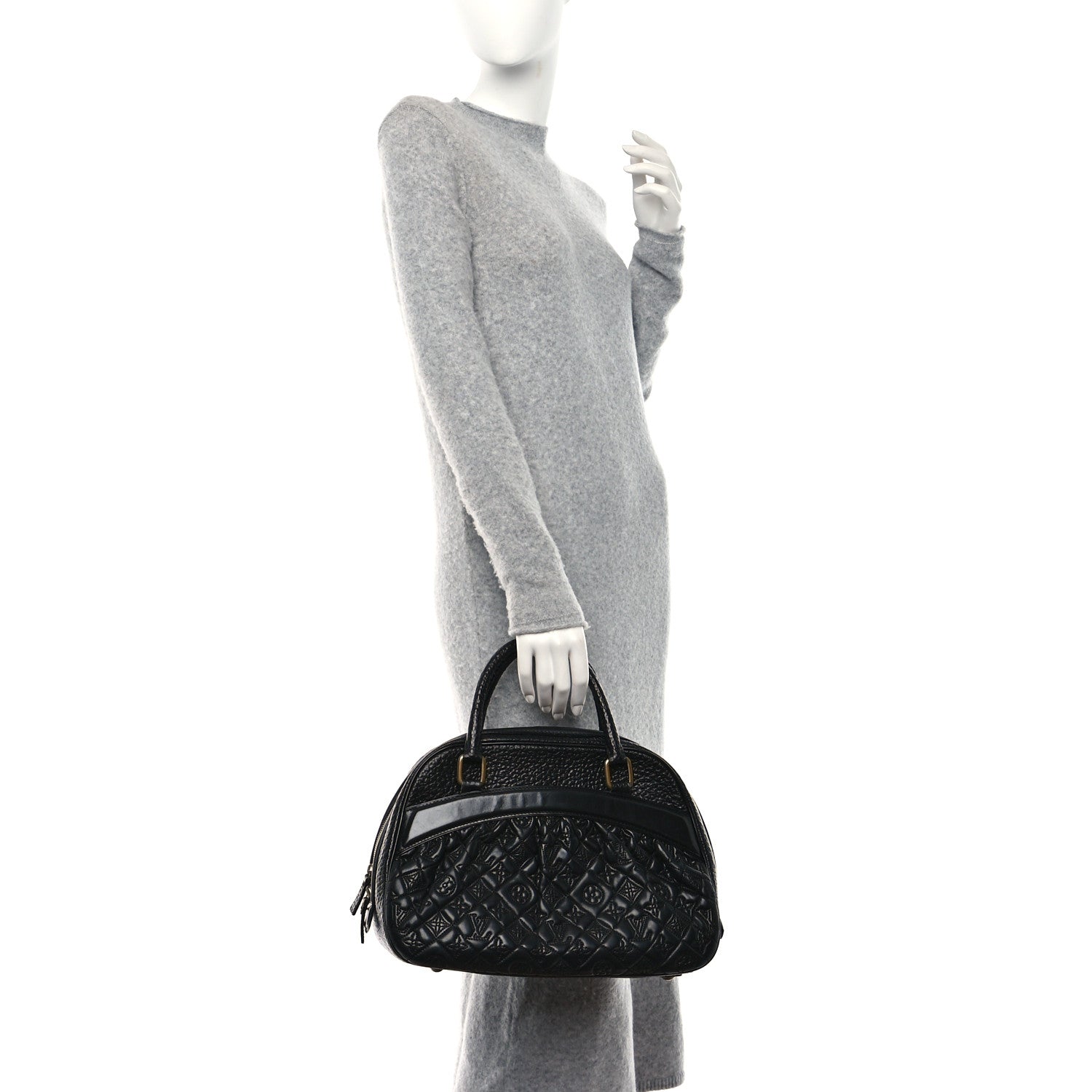 Louis Vuitton Lambskin Vienna Mizi Black 3 of 11
