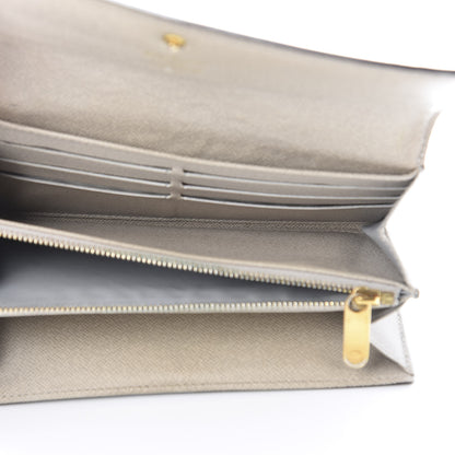 Louis Vuitton Monogram Dentelle Sarah Wallet Silver 5 of 12