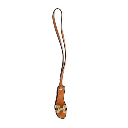 Hermes Lizard Butler Calfskin Hunter Oran Nano Bag Charm Gris Tourterelle Naturel Sable Black 1 of 5