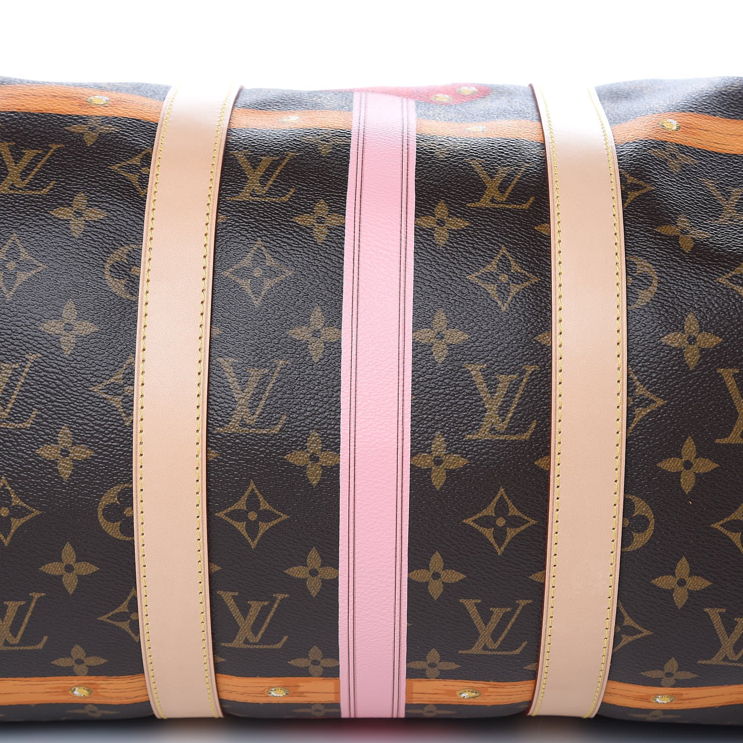 Louis Vuitton Monogram Summer Trunks Keepall Bandouliere 50 10 of 10
