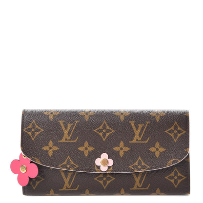 Louis Vuitton Monogram Bloom Flower Emilie Wallet 1 of 8