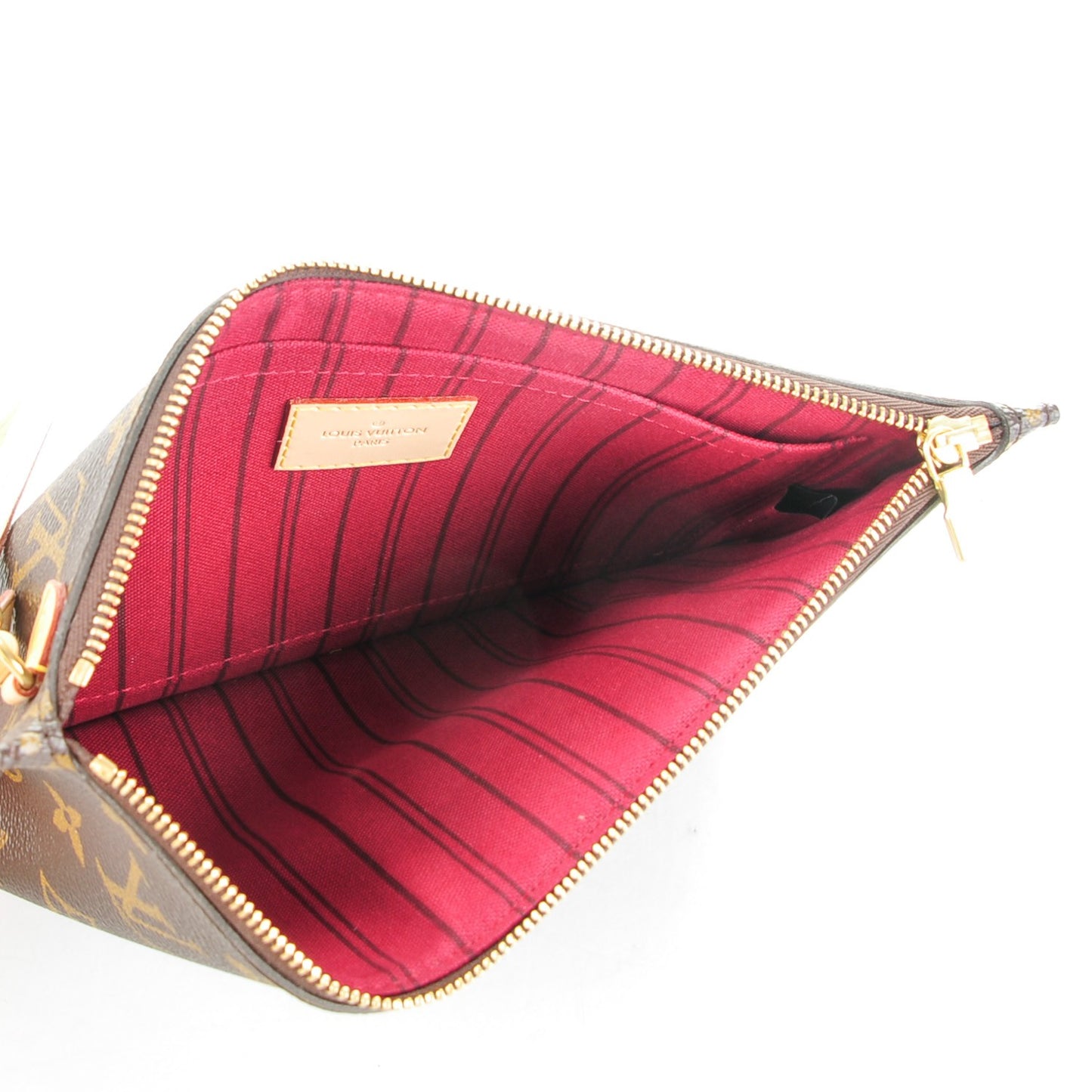 Monogram Neverfull MM GM Pochette Fuchsia