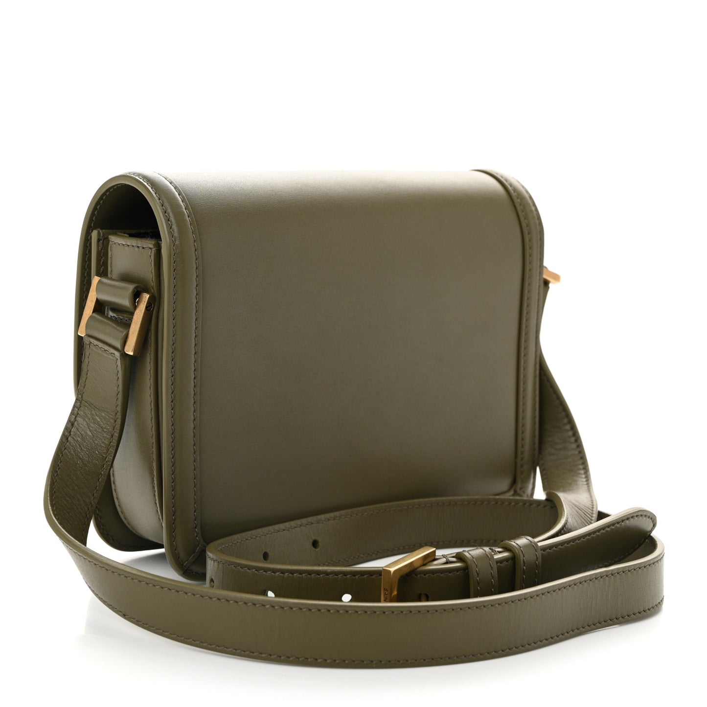 Smooth Calfskin Small Solferino Satchel Vert Khaki