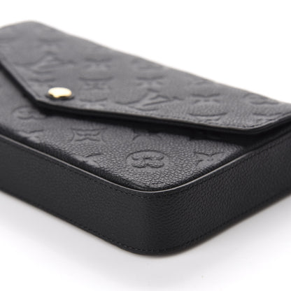 Louis Vuitton Empreinte Pochette Felicie Chain Wallet Black 7 of 11