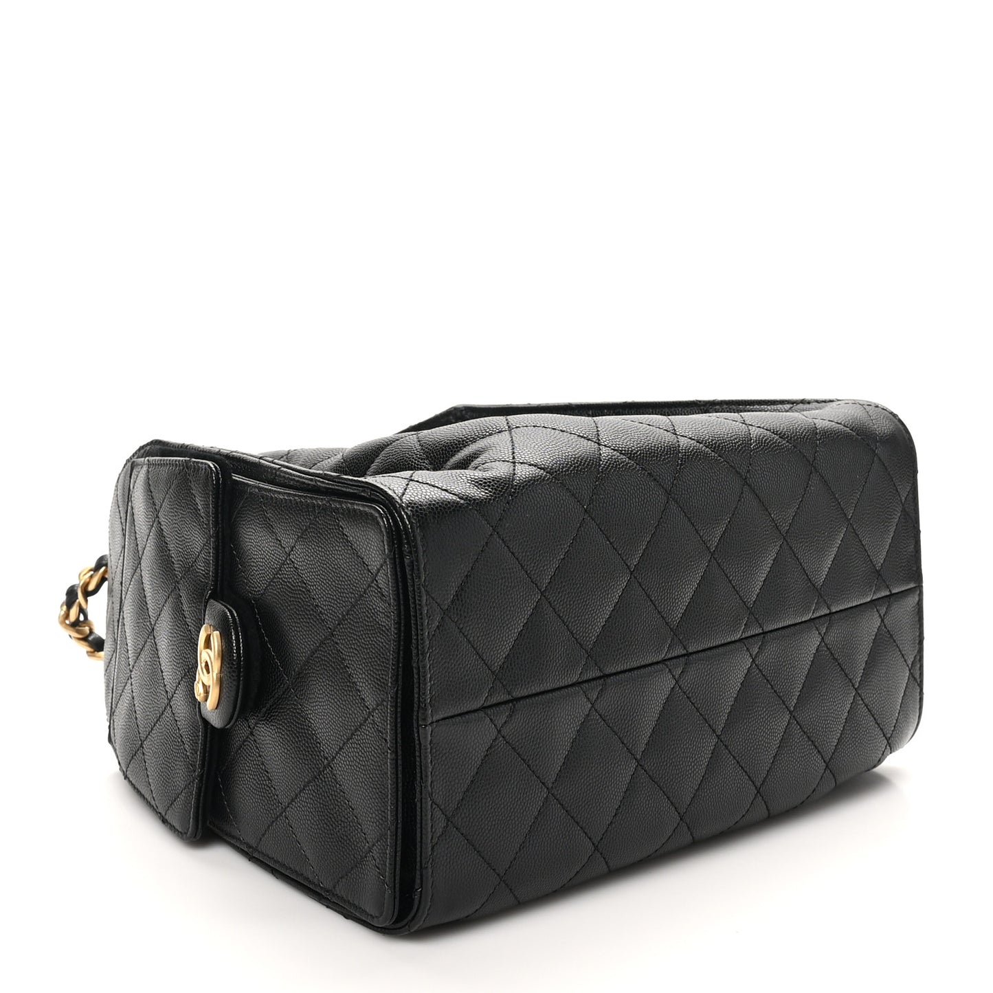 Caviar Quilted Small Chanel 25 Handbag Black