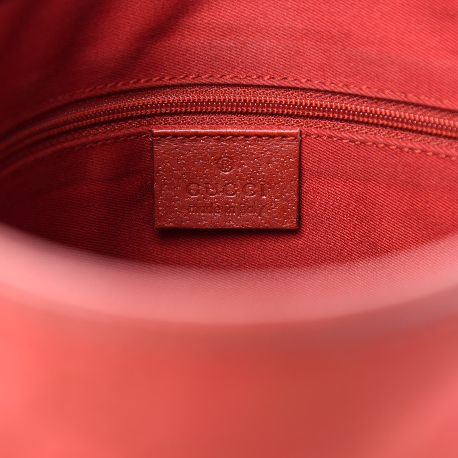 Gucci Monogram Medium Flat Messenger Bag Red 10 of 12
