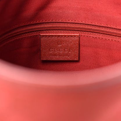 Gucci Monogram Medium Flat Messenger Bag Red 10 of 12