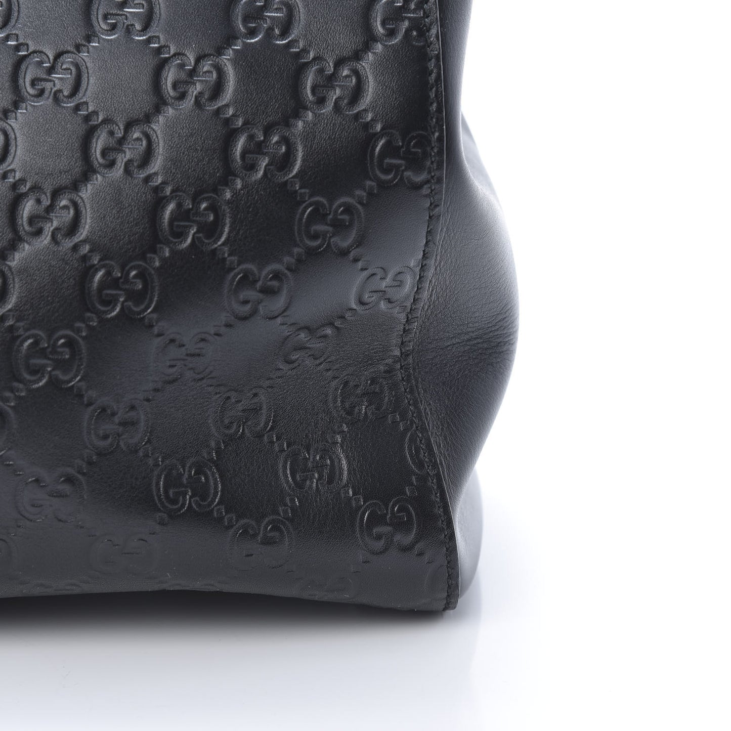 Guccissima Signature Large Shoulder Tote Bag Black