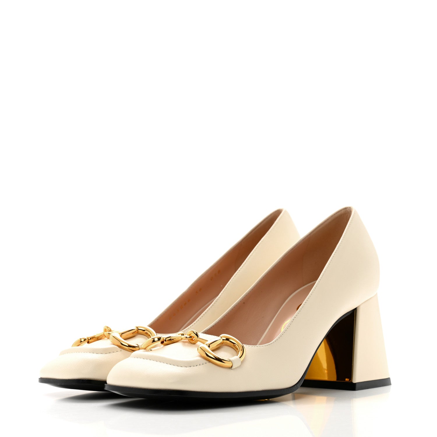 Gucci Malaga Kid Horsebit 75mm Pumps 36 Mystic White 4 of 11