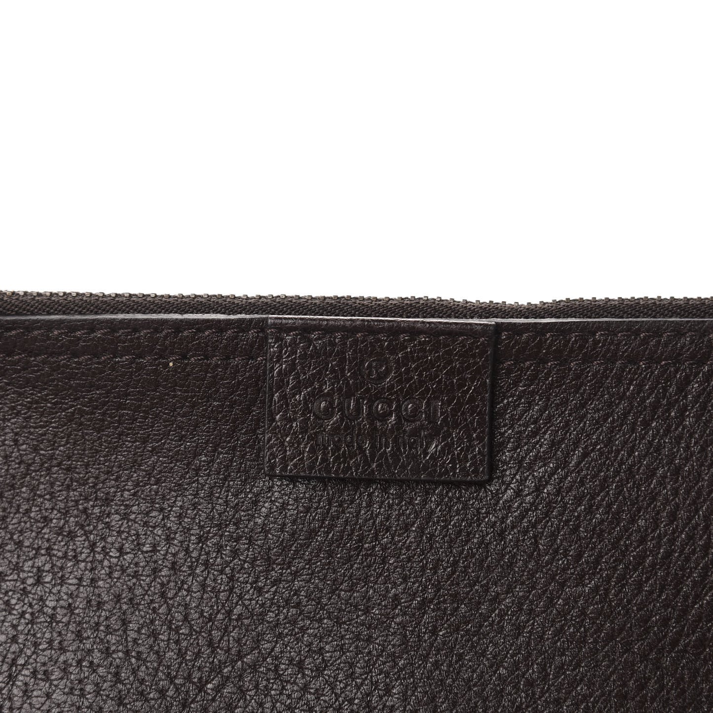 Soft Grained Calfskin Web Large Jackie Hobo Dark Brown