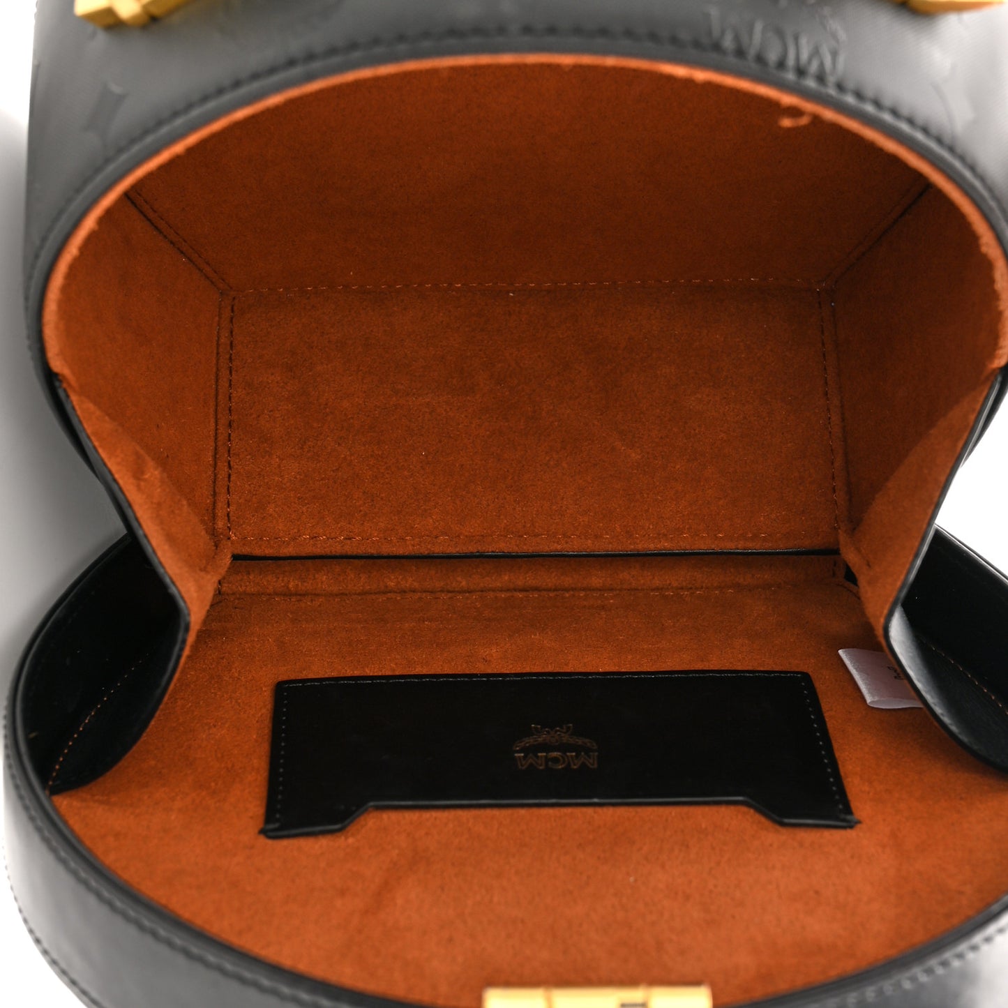 Monogram Coated Canvas Berlin Studded Hat Box Crossbody Black